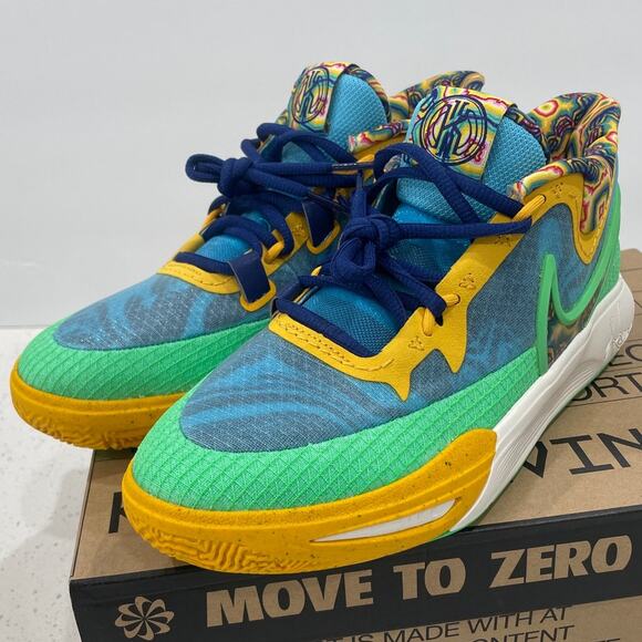 Nike Kyrie Eight Go SE Basketball Shoe Sneaker Kids Size 6.5 DV3018-400 New - Picture 2 of 9